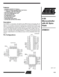 Datasheet AT89 manufacturer ATMEL